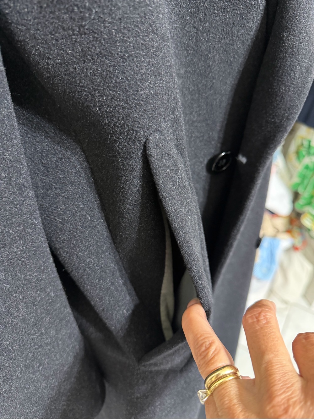Vintage Tallia Uomo tailored overcoat men’s wool and cashmere blend size XL - Picture 3 of 13